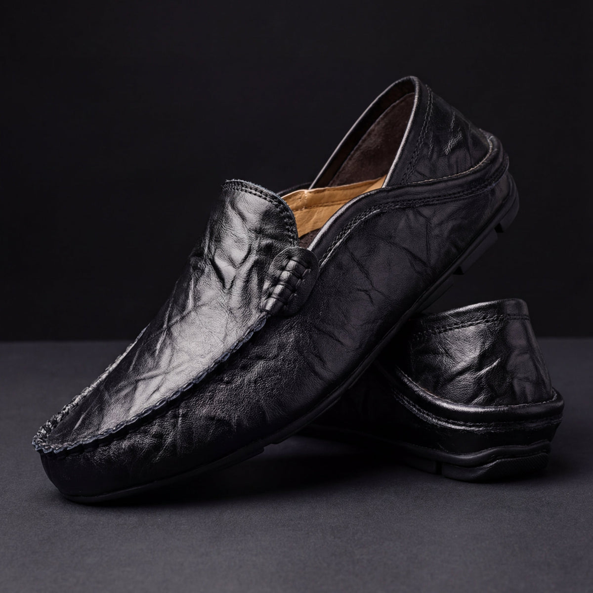 Mocasines de piel
