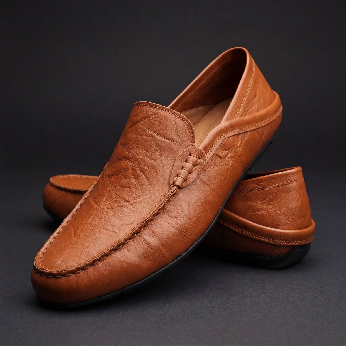Mocasines de piel