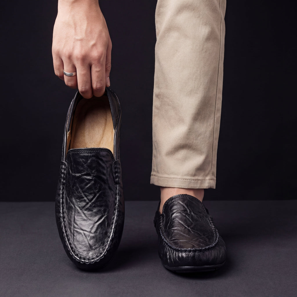 Mocasines de piel
